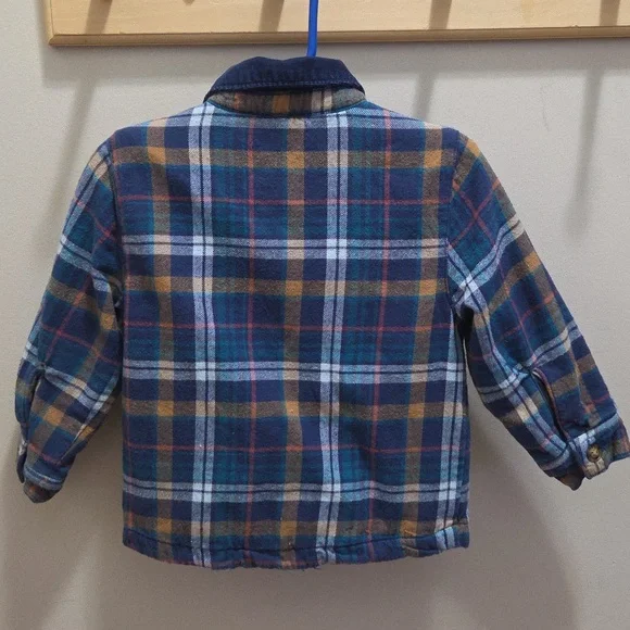 Plaid Button-Up Jacket - Picture 3 of 3